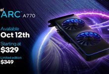 Фото - Intel Arc A750 тоже появится в рознице 12 октября