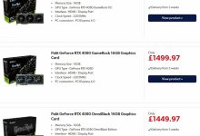 Фото - NVIDIA GeForce RTX 4080 16GB замечена в британской рознице